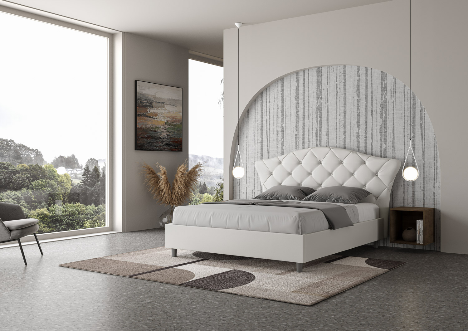 Letto Matrimoniale Con Contenitore 160 X 190 X 102 H Cm