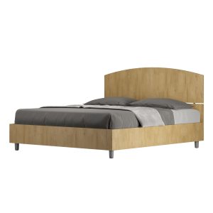 Letto matrimoniale senza rete 160x190 quercia Dora