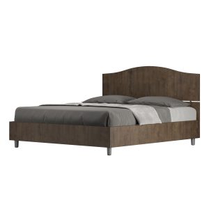 Letto matrimoniale senza rete 160x190 noce Dores