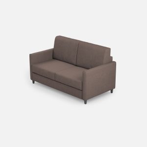 Divano Karay 2 posti (due sedute da 60cm) misure esterne L.138cm colore talpa