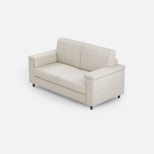 Divano Marrak 2 posti (due sedute da 60cm) misure esterne L.148cm colore latte
