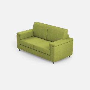 Divano Marrak 2 posti (due sedute da 60cm) misure esterne L.148cm colore verde