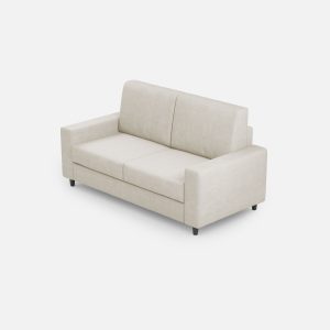 Divano Sakar 2 posti (due sedute da 60cm) misure esterne L.148cm colore latte