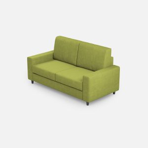 Divano Sakar 2 posti (due sedute da 60cm) misure esterne L.148cm colore verde