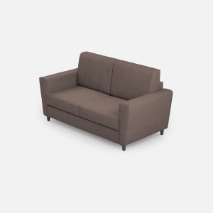 Divano Yasel 2 posti (due sedute da 60cm) misure esterne L.152cm colore talpa