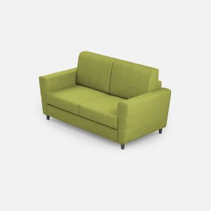 Divano Yasel 2 posti (due sedute da 60cm) misure esterne L.152cm colore verde