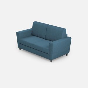 Divano Yasel 2 posti (due sedute da 60cm) misure esterne L.152cm colore avio