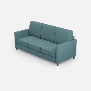 Divano Karay 3 posti (tre sedute da 60cm) misure esterne L.198cm colore petrolio