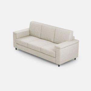 Divano Marrak 3 posti (tre sedute da 60cm) misure esterne L.208cm colore latte