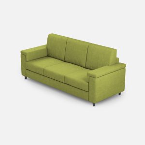 Divano Marrak 3 posti (tre sedute da 60cm) misure esterne L.208cm colore verde