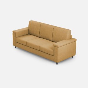 Divano Marrak 3 posti (tre sedute da 60cm) misure esterne L.208cm colore ocra