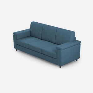 Divano Marrak 3 posti (tre sedute da 60cm) misure esterne L.208cm colore avio