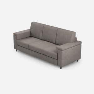 Divano Marrak 3 posti (tre sedute da 60cm) misure esterne L.208cm colore grigio
