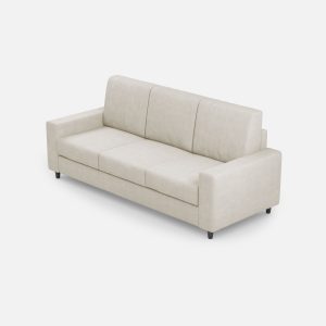 Divano Sakar 3 posti (tre sedute da 60cm) misure esterne L.208cm colore latte