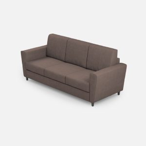 Divano Yasel 3 posti (tre sedute da 60cm) misure esterne L.212cm colore talpa