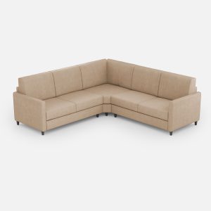 Divano Karay 2 posti medio (due sedute da 70cm) + angolo + divano 2 posti medio (due sedute da 70cm) misure esterne L.241x241 colore beige