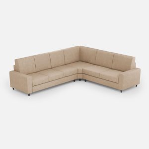 Divano Sakar 3 posti (tre sedute da 60cm)+ angolo + divano 2 posti medio (due sedute da 70cm) misure esterne L.286x246 colore beige