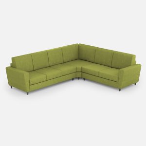 Divano Yasel 3 posti (tre sedute da 60cm)+ angolo + divano 2 posti medio (due sedute da 70cm) misure esterne L.288x248