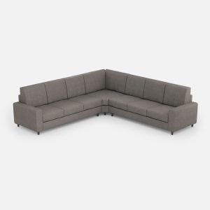Divano Sakar 3 posti  (tre sedute da 60cm) + angolo + divano 3 posti (tre sedute da 60cm) misure esterne L.286x286 colore grigio