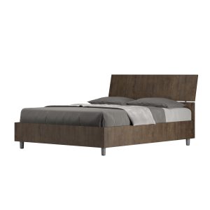 Letto Demas 140x190 testata Inclinata senza rete noce