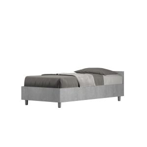 Letto singolo senza rete 80x190 cemento Nuamo