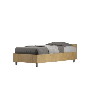 Letto singolo senza rete 80x190 quercia Nuamo